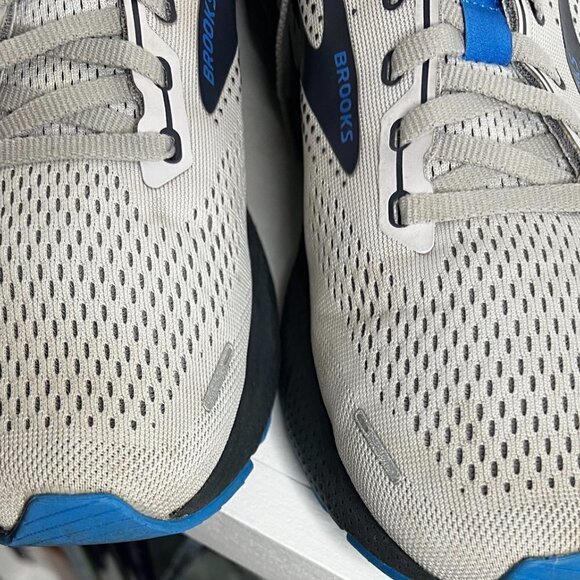 MEN'S BROOKS ADRENALINE GTS 22 Size 9 in Grey & Blue - Picture 7 of 7